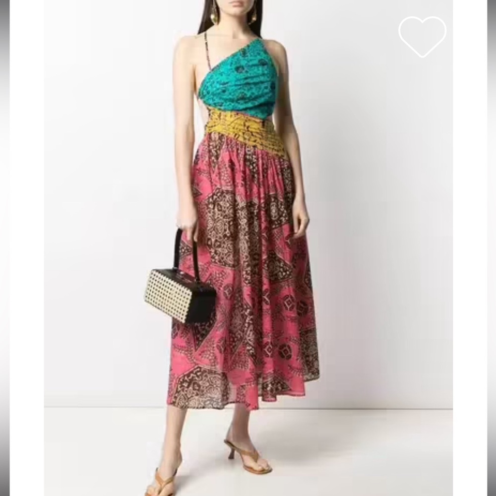 Zimmermann Paisley Print Cotton Maxi Dress – Brand 0 /Size XS From Black Panther - Picture 8 of 13